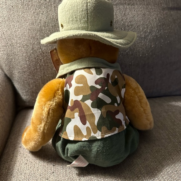Vintage Shalom Toy Co Camo Exploring Bear Plush Original Tag. - Picture 3 of 7